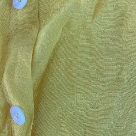 A.U.W. dandelion yellow boho sheer lace blouse - Picture 8 of 17